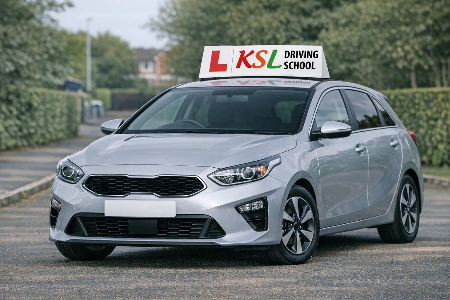 Driving school car
